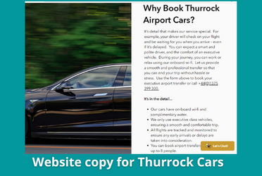 WEB COPY - THURROCK CARS
