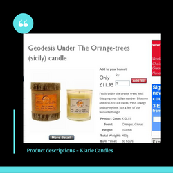 Product copy - Kiarie candles